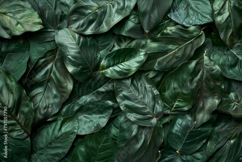 Close-up of vibrant green leaf.. Beautiful simple AI generated image in 4K  unique.