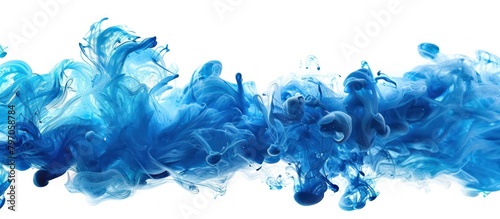 Blue Ink Dissolving in Water