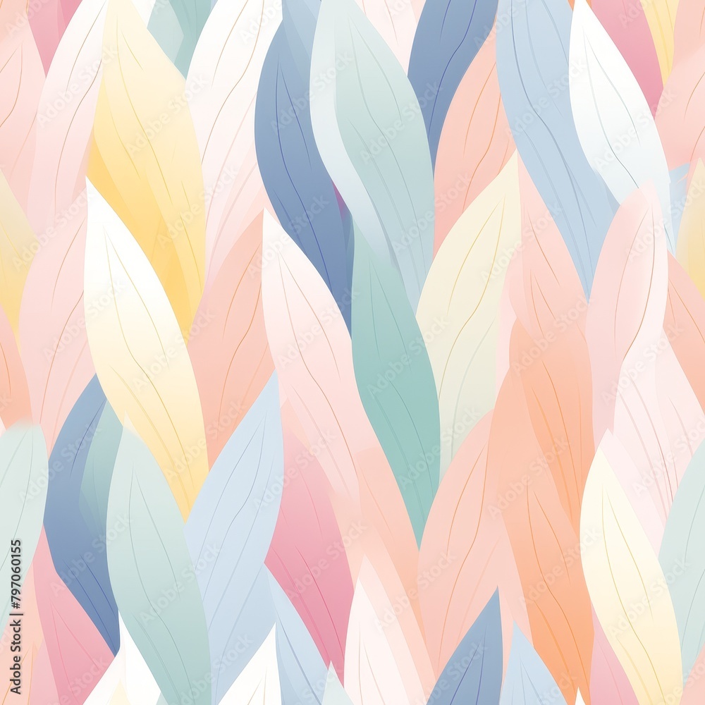 Abstract pastel pattern featuring wavy lines and soft gradients in shades of pink, blue, green, and beige. Template for textiles for bed linen., wrapping paper. Abstract pastel pattern featuring wavy lines and soft gradients in shades of pink, blue, green, and beige. Template for textiles for bed linen., wrapping paper.