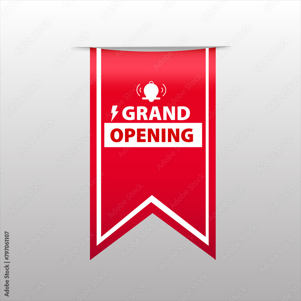 red flat web banner for grand opening sale banner and design 