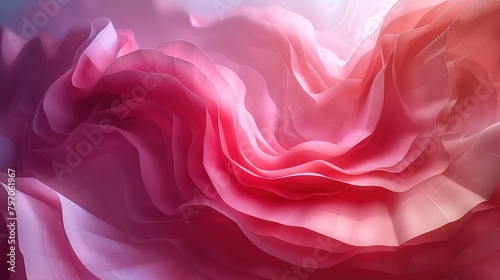 Abstract Pink and Red Wave Design photo
