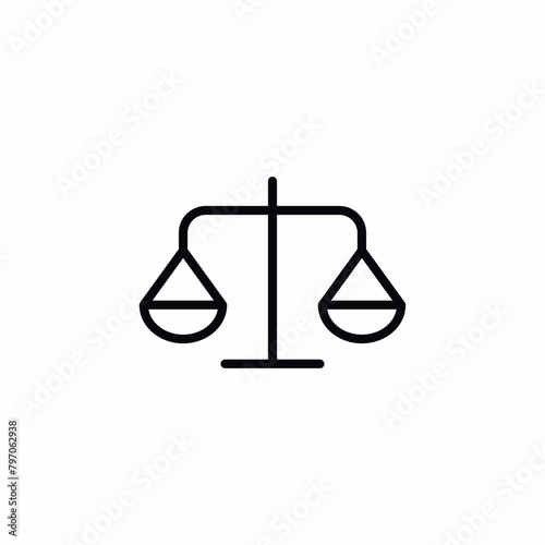 scale weight justice judge icon
