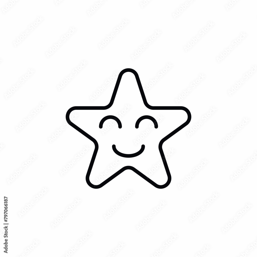 happy star smile shiny icon