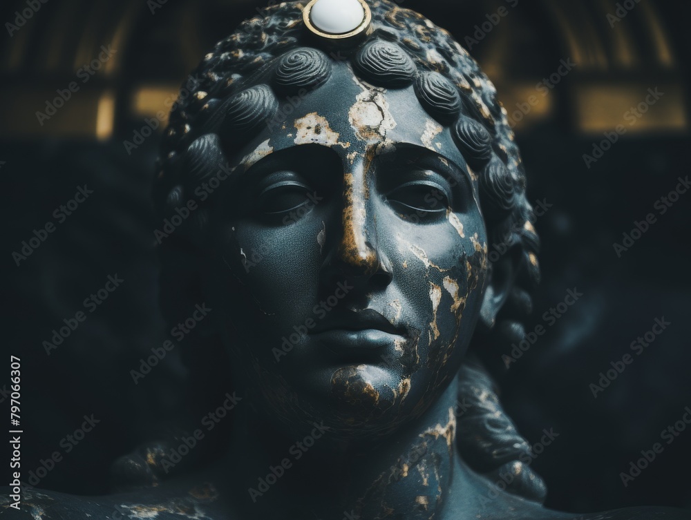 Ancient Sculpture with Weathered Patina Ancient Sculpture with Weathered Patina
