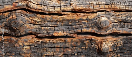 Close Up of Dried Brown Wood