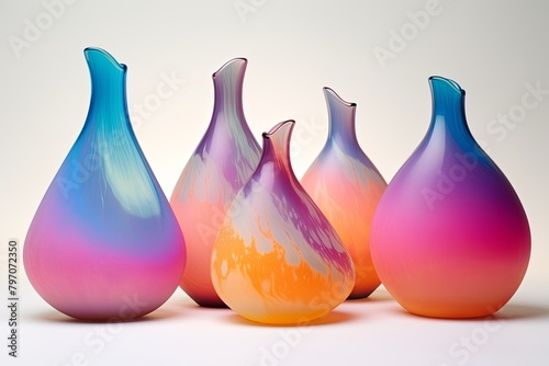 Gradient Glass: Artisan DIY Tutorial for Vibrant Colorful Blown Glass Art