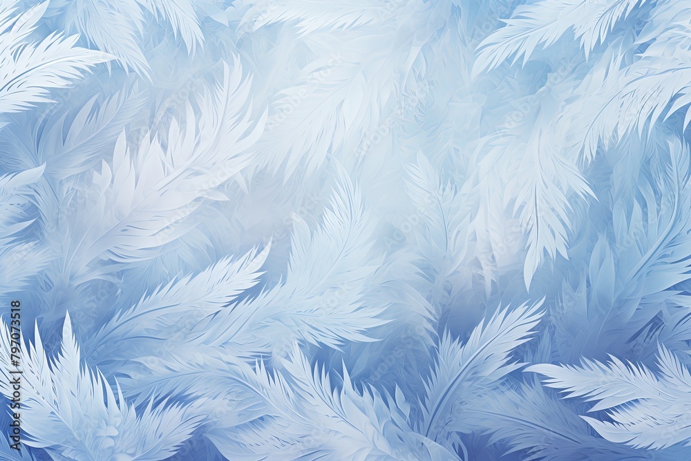 Crisp Winter Frost Gradients Poster: Decorative Gradient Frost Art Crisp Winter Frost Gradients Poster: Decorative Gradient Frost Art