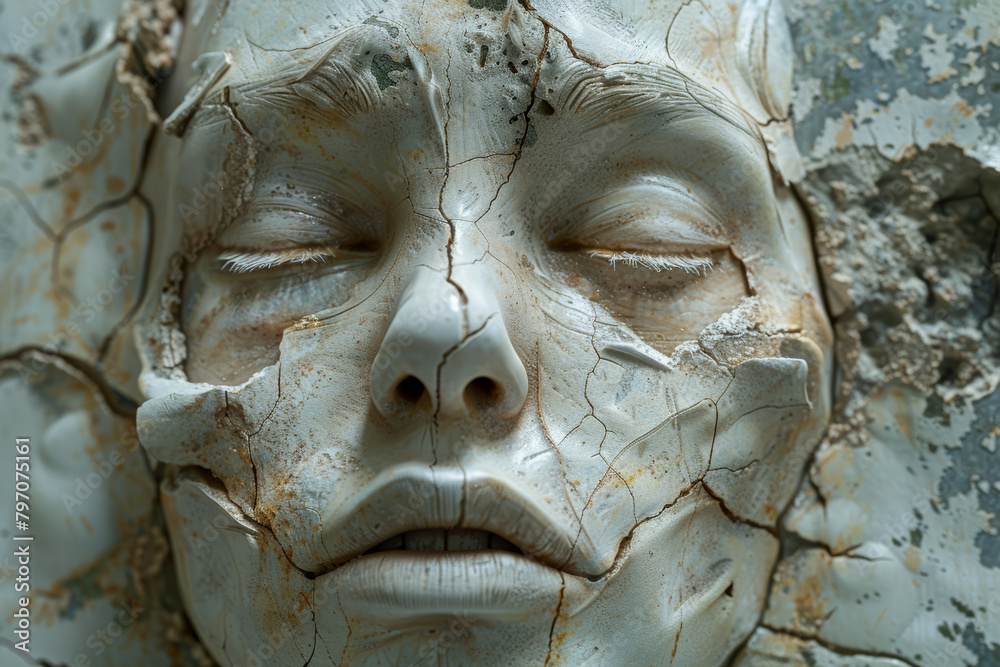 Hollow laughter masking the pain within, a fragile façade crumbling under the weight of despair. Concept of emotional masking and the longing for authenticity. Generative Ai. Hollow laughter masking the pain within, a fragile façade crumbling under the weight of despair. Concept of emotional masking and the longing for authenticity. Generative Ai.