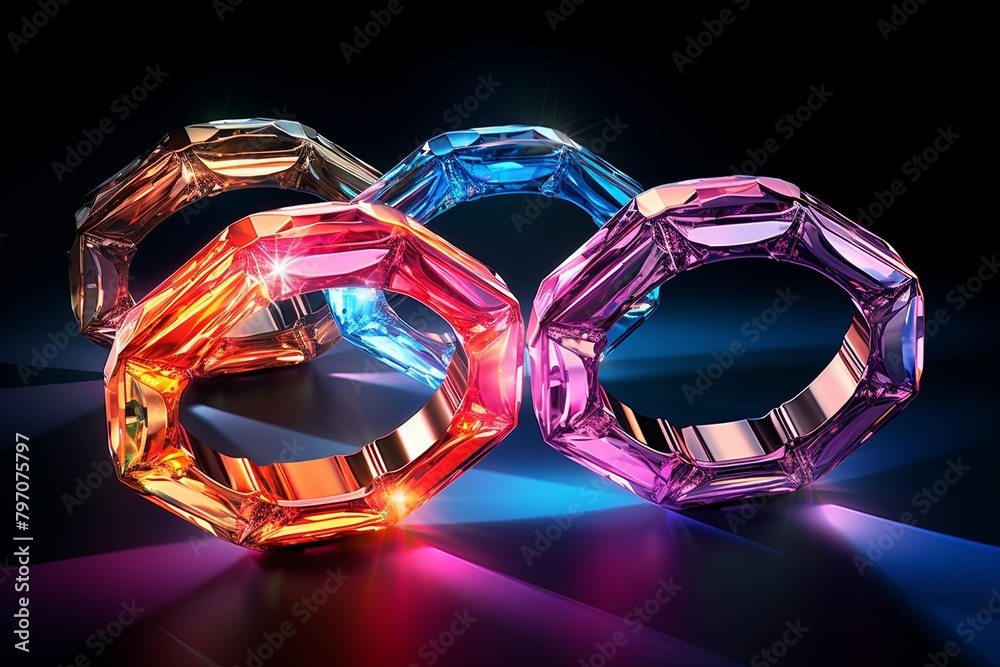 Exquisite Gemstone Facet Gradients: Luxurious Jewelry Ad Design Brilliance Exquisite Gemstone Facet Gradients: Luxurious Jewelry Ad Design Brilliance