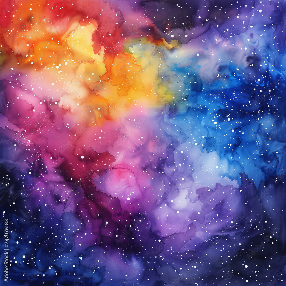 Cosmic Watercolor Dreams Enchanting Space Galaxies Cosmic Watercolor Dreams Enchanting Space Galaxies