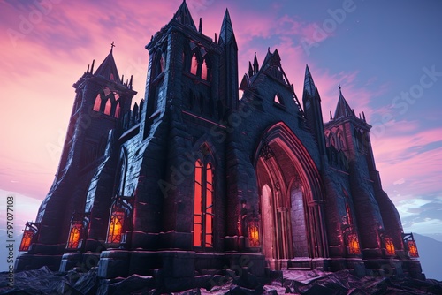 Haunted Gothic Castle Gradients - 3D Model for VR Experience