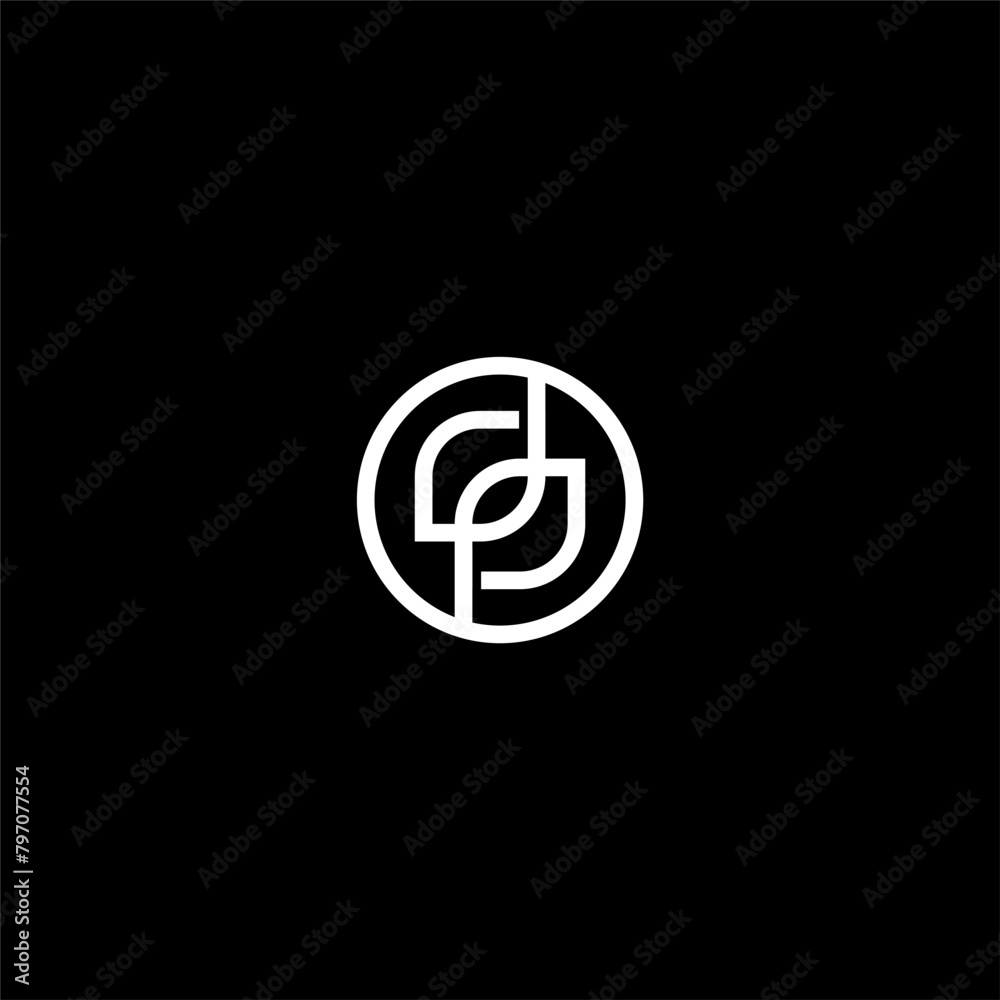 letter DP and leaf logo concept vector icon letter DP and leaf logo concept vector icon