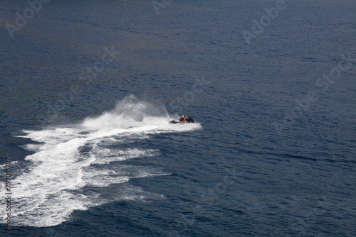 jet skiing in a bay near Petrovac, Montenegro © nas
