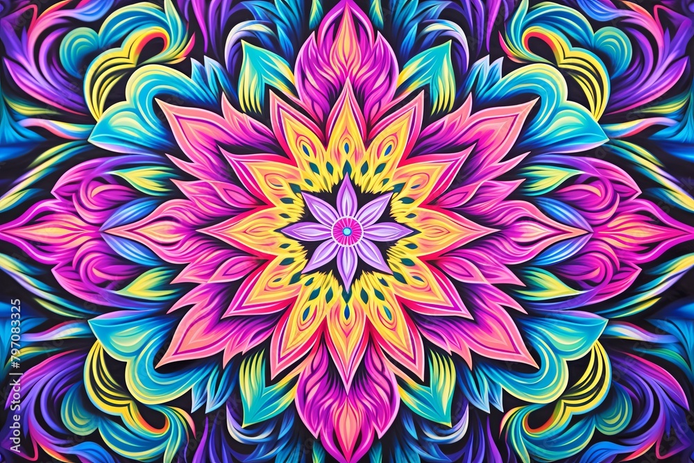 Psychedelic Acid Trip Gradients - Vibrant Psychedelic Pillowcase Pattern Psychedelic Acid Trip Gradients - Vibrant Psychedelic Pillowcase Pattern