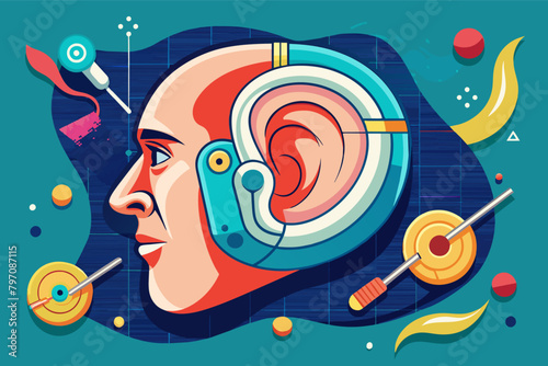 A bionic ear that restores hearing and enhances auditory capabilities.