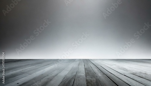white gray studio room gradients light background simple empty spaces wide wall banner for contemporary background graphic backdrop © Marcelo