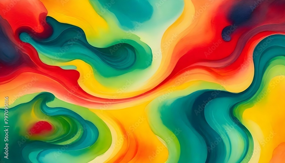 Obraz premium Abstract Watercolor Artwork Background Painting Digital Graphic Minimalistic Banner Design