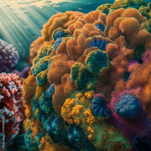 coral reef in the sea