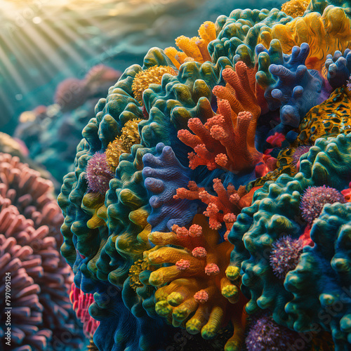 coral reef in the sea