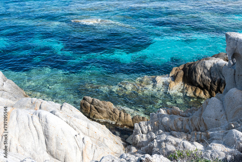 Sithonia coastline near Orange Beach, Chalkidiki, Greece photo