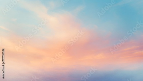 simple pastel orange blue pastel sunset gradient blurred background for colorful pastel design © Marcelo
