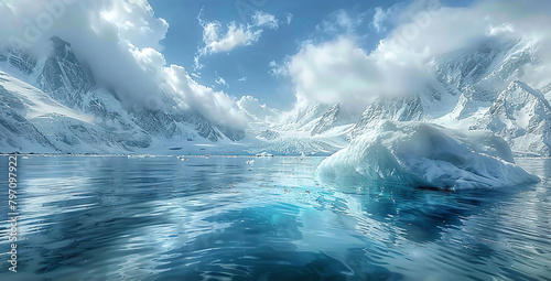 icelandscape in polar regions photo