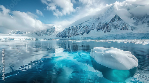 icelandscape in polar regions photo