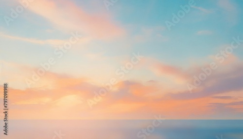 simple pastel orange blue pastel sunset gradient blurred background for colorful pastel design © Paris