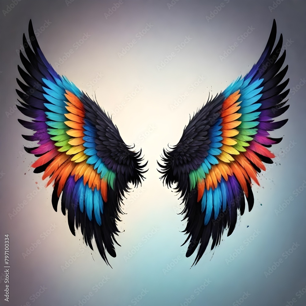 Beautiful Angel Wings Backdrop Digital Art Graphic Artwork Photography Background Design Beautiful Angel Wings Backdrop Digital Art Graphic Artwork Photography Background Design