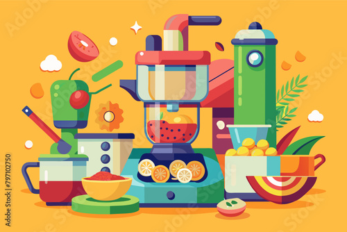 A food processor that chops, slices, and dices ingredients with ease.