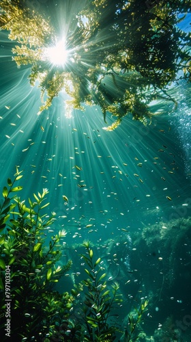Sunbeam breakthrough in underwater oasis
