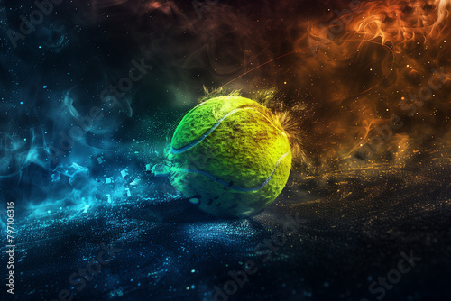 tennis ball in the sky © Michal Kaniorski
