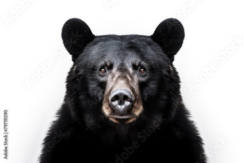 Black bear focus head wildlife mammal animal. © Rawpixel.com