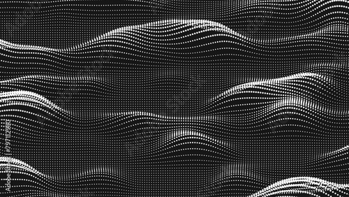 Point wave noise texture. Abstract dot background. Technological cyberspace background. (ID: 797112980)