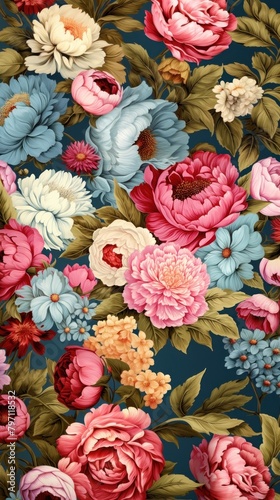 Wallpaper Mural Plant pattern flower petal. Torontodigital.ca