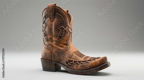 D Rendered Footwear Captivating Boot Design