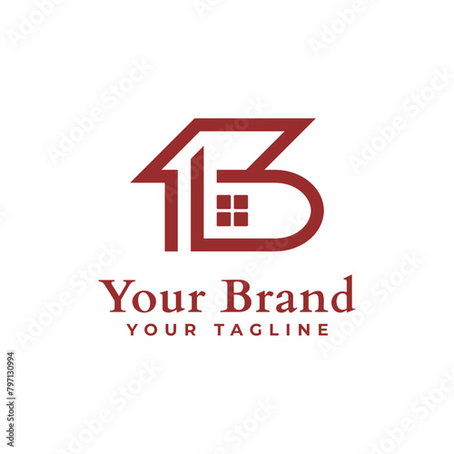Letter B Building Logo