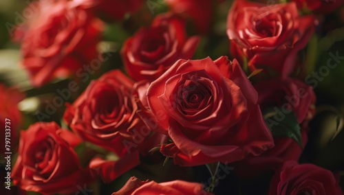 Elegant Red Roses in Soft Focus