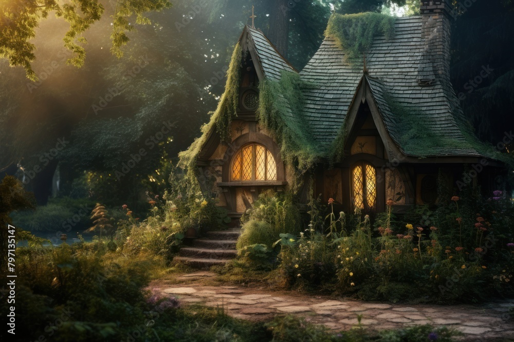 Wizard house architecture building outdoors. Wizard house architecture building outdoors.
