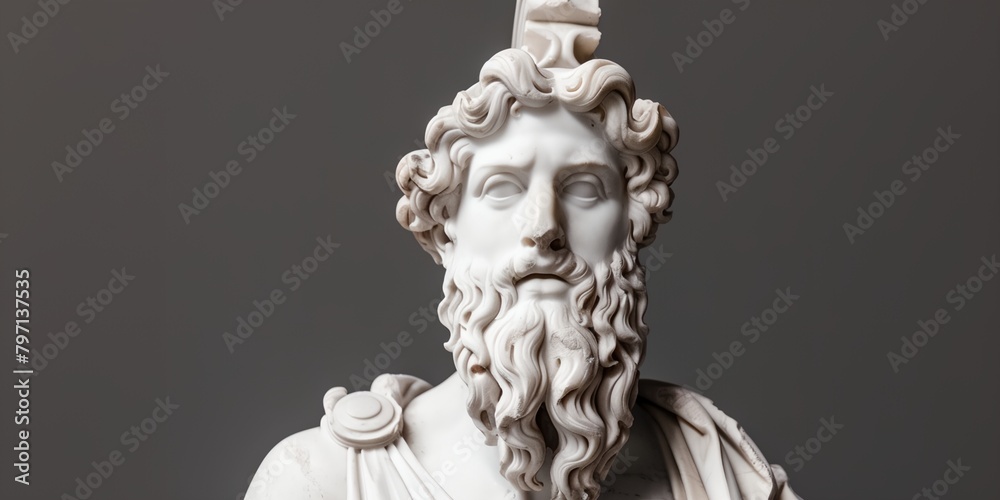 a statue of a man with a beard