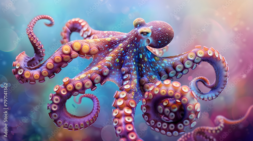 Obraz premium Octopus PC wallpaper