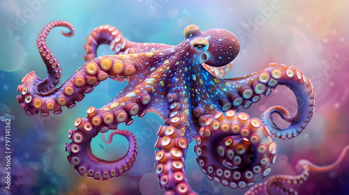 Octopus PC wallpaper © Cho