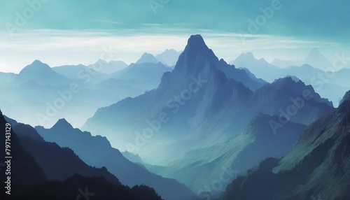 mountains background video game style graphics mountain level design backdrop illustration gaming resources scrolling platform generated ai © Lucia