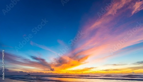 colorful cloudy sky on the morning background