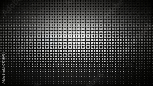 Black and white industrial background with a metal grid texture photo