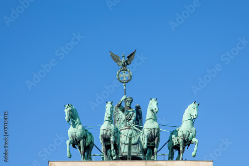 scenic Quadriga on Brandenburg Gate photo