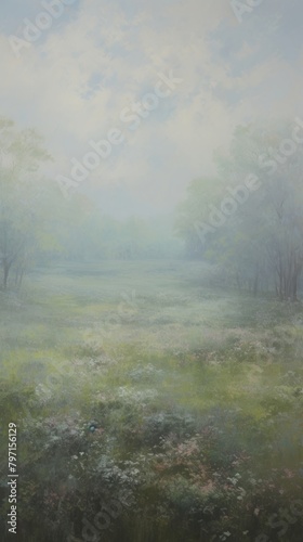 Meadow wallpaper outdoors nature mist.