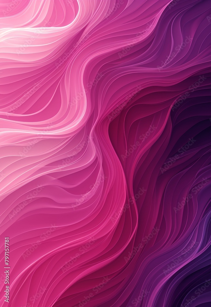 Fototapeta premium Abstract Pink and Purple Wavy Background