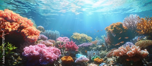 Vibrant D of a Diverse Coral Reef Ecosystem