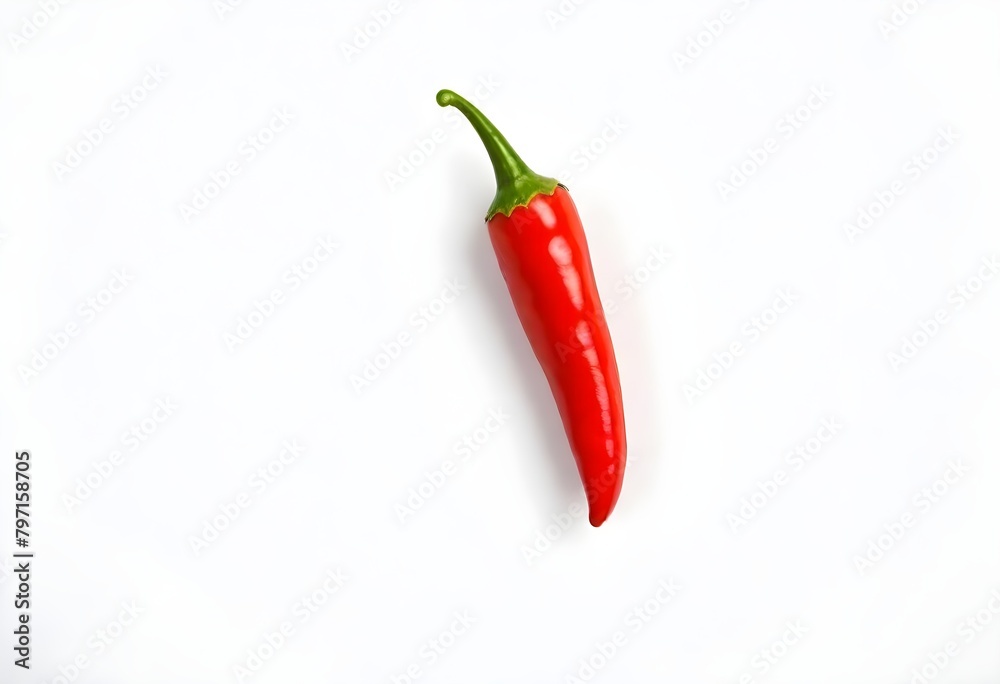 Chili Pepper Digital Painting Isolated Vegetables Illustration Background Graphic Vegan Food Design